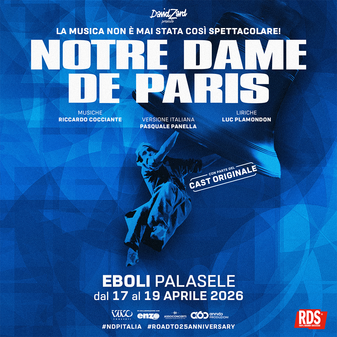 NOTRE DAME DE PARIS, L’OPERA POPOLARE PIÚ FAMOSA AL MONDO RITORNA AL PALASELE DAL 17 AL 19 APRILE