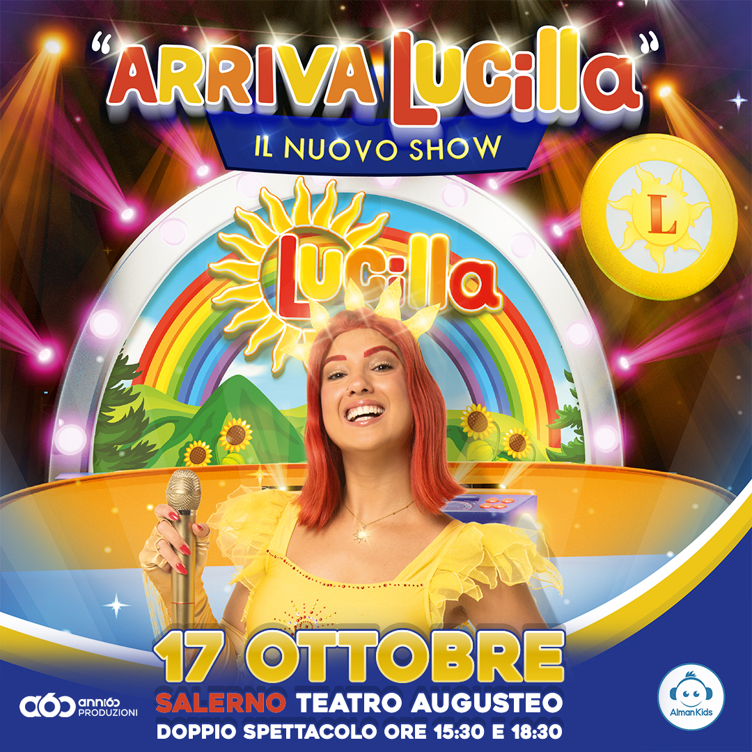 ARRIVA LUCILLA, IL NUOVO SHOW A OTTOBRE FA TAPPA A SALERNO