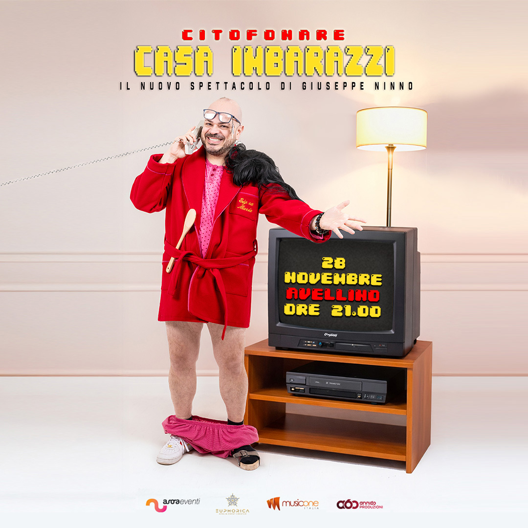 “CITOFONARE CASA IMBARAZZI”, A NOVEMBRE AD AVELLINO IL NUOVO SPETTACOLO DI GIUSEPPE MANDRAKE NINNO