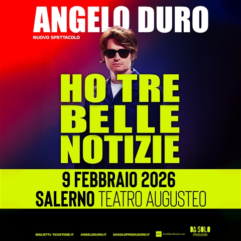 HO TRE BELLE NOTIZIE